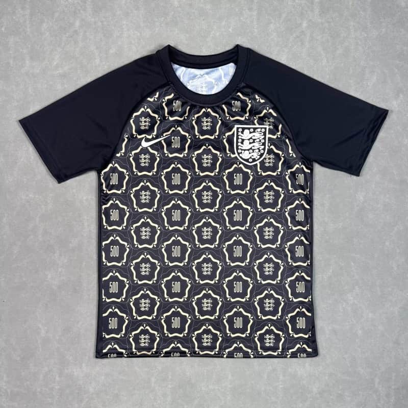AAA Quality England 500th Anniversary Black Soccer Jersey