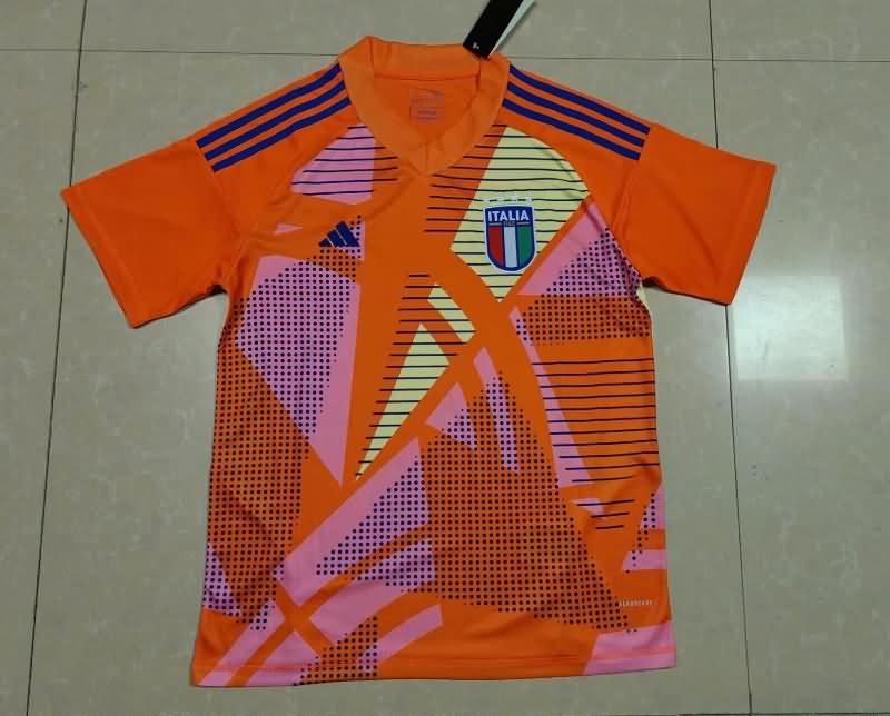 AAA Quality Italy 2024 Goalkeeper Orange Soccer Jersey