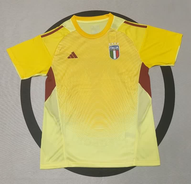 AAA Quality Italy 25/26 Goalkeeper Yellow Soccer Jersey