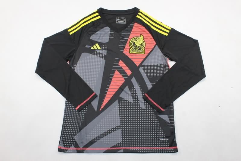 AAA Quality Mexico 2024 Copa America Goalkeeper Black Long Sleeve Soccer Jersey