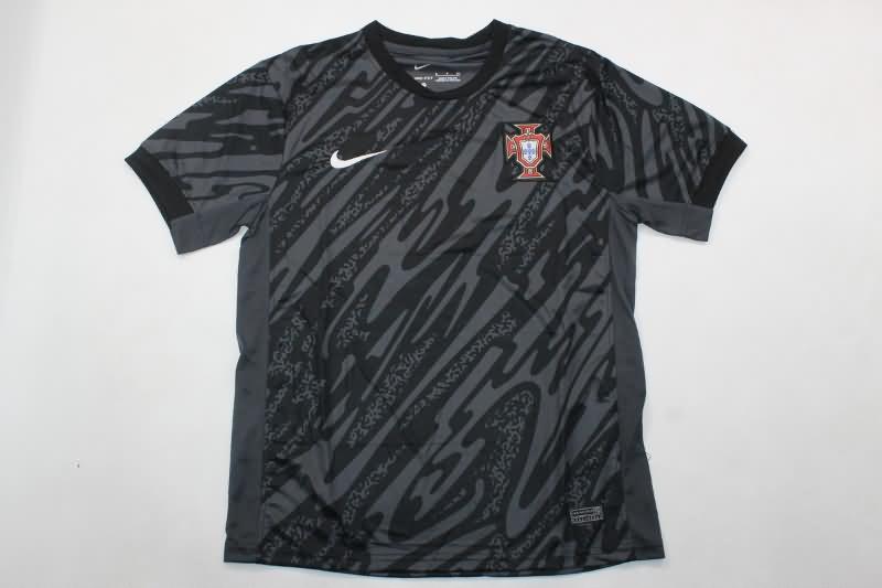 AAA Quality Portugal 2024 Goalkeeper Black Soccer Jersey