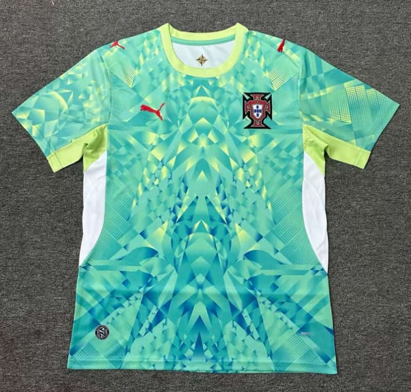 AAA Quality Portugal 2026 Goalkeeper Green Soccer Jersey