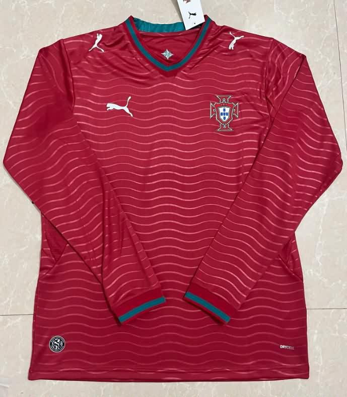 AAA Quality Portugal 2026 World Cup Home Long Sleeve Soccer Jersey