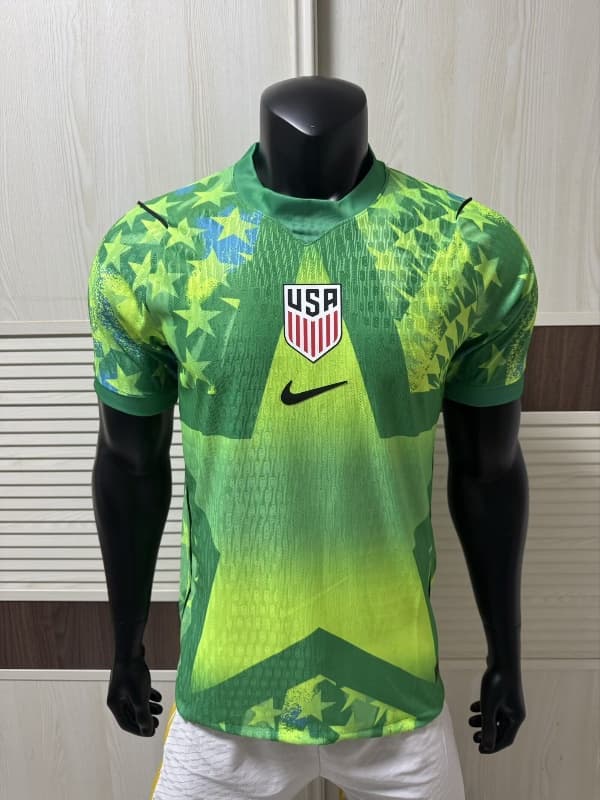 AAA Quality USA 2026 Goalkeeper Green Soccer Jersey (Player)