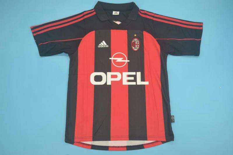 AAA Quality AC Milan 2000/02 Home Retro Soccer Jersey