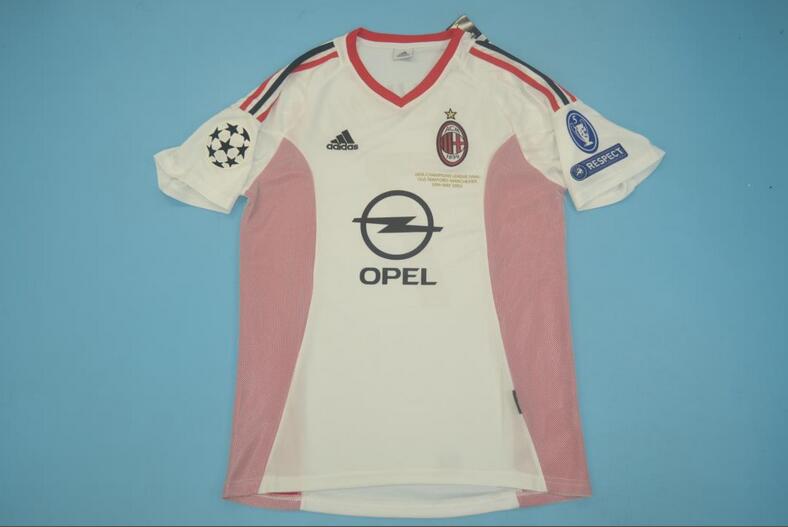 AAA Quality AC Milan 2002/03 Away Final Retro Soccer Jersey