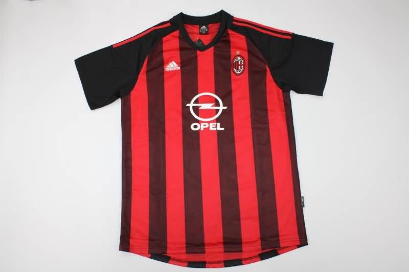 AAA Quality AC Milan 2002/03 Home Retro Soccer Jersey