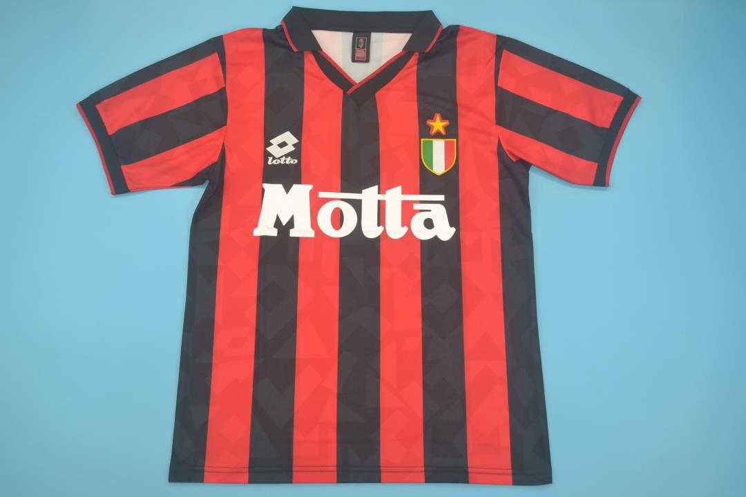 AAA Quality AC Milan 1993/94 Home Retro Soccer Jersey