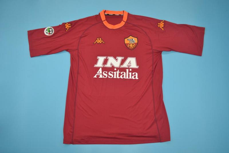 AAA Quality AS Roma 2000/01 Home Retro Soccer Jersey
