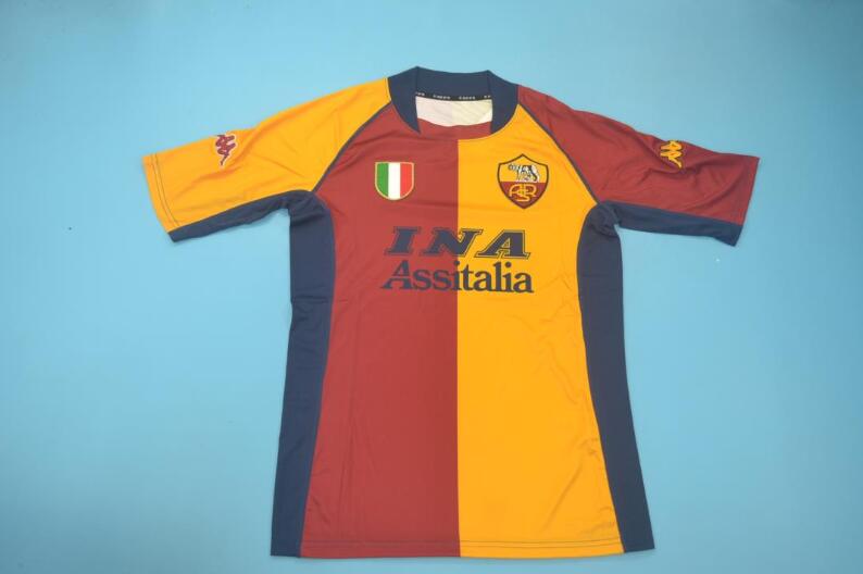 AAA Quality AS Roma 2001/02 Home Retro Soccer Jersey