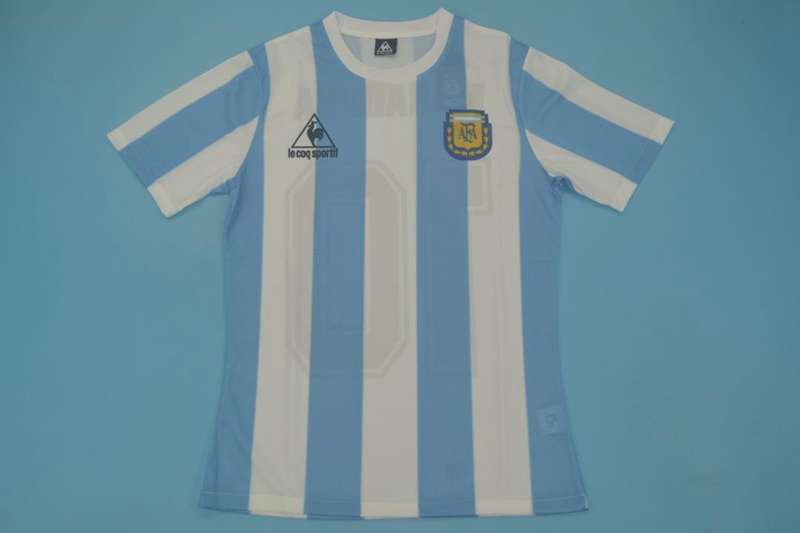 AAA Quality Argentina 1986 Home Retro Soccer Jersey(Player)