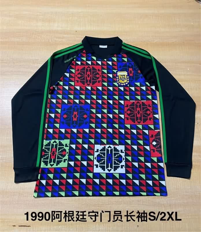 AAA Quality Argentina 1990 Goalkeeper Retro Long Sleeve Soccer Jersey AAA Quality Argentina 1990 Goalkeeper Retro Long Sleeve Soccer Jersey