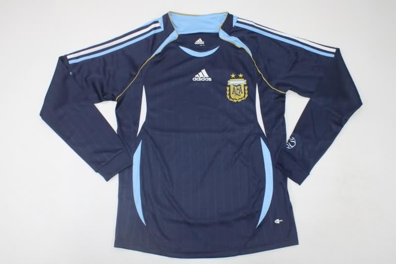 AAA Quality Argentina 2006 Away Long Sleeve Retro Soccer Jersey