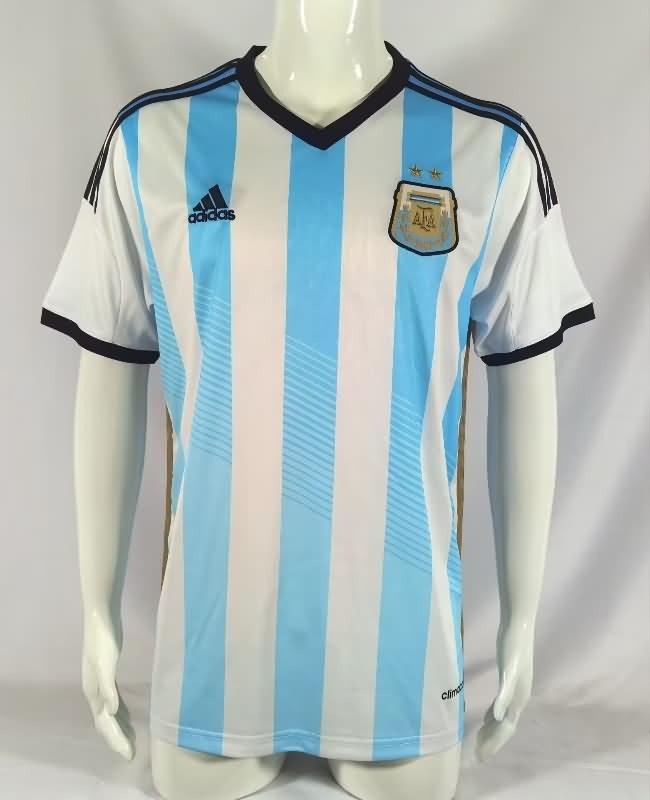 AAA Quality Argentina 2014 Home Retro Soccer Jersey