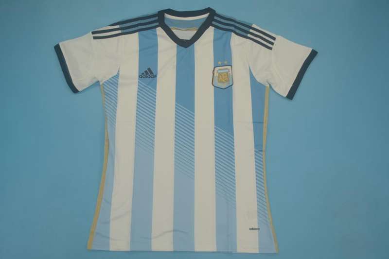 AAA Quality Argentina 2014 Home Retro Soccer Jersey(Player)