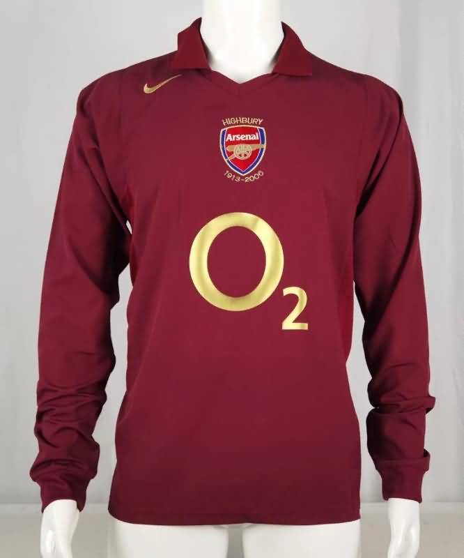 AAA Quality Arsenal 2005/06 Home Long Slevee Retro Soccer Jersey