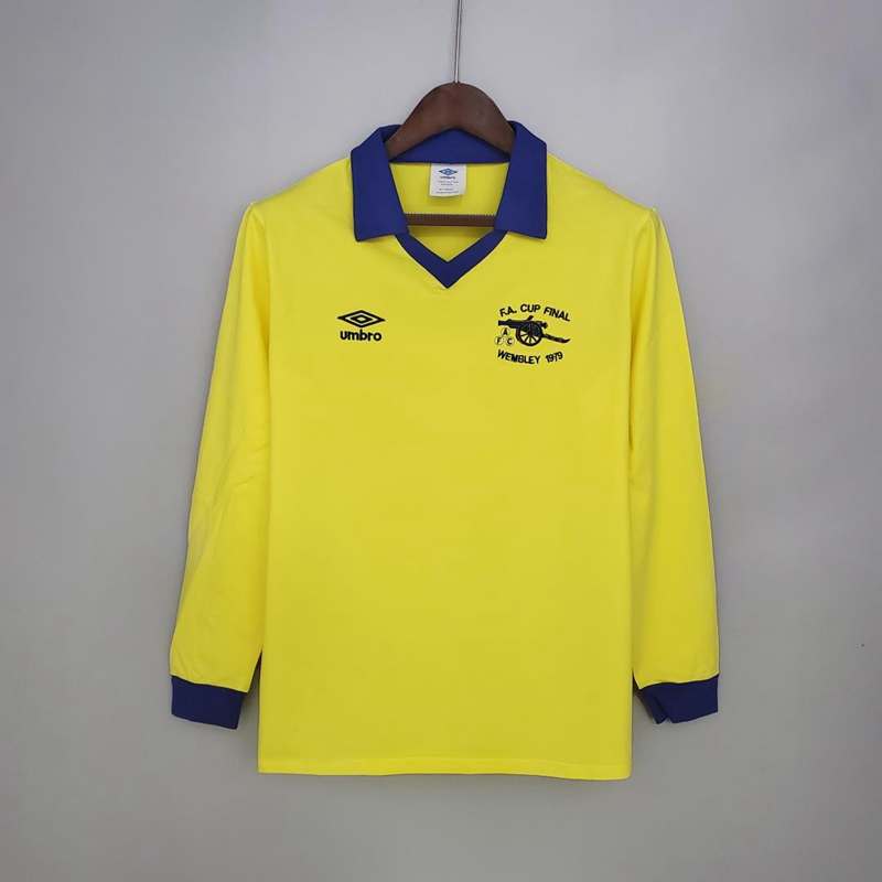 AAA Quality Arsenal 1979 Fa Cup Final Long Retro Soccer Jersey