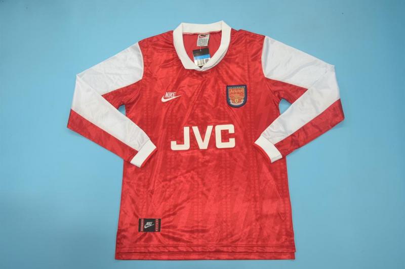 AAA Quality Arsenal 1994/95 Home Long Sleeve Retro Soccer Jersey