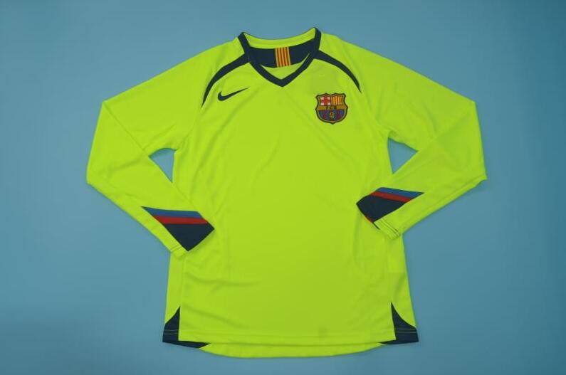 AAA Quality Barcelona 2005/06 Away Long Retro Soccer Jersey