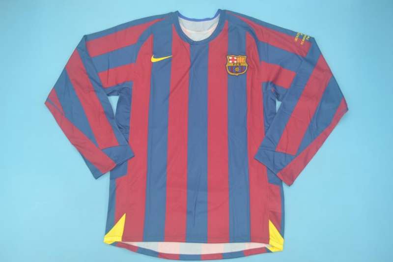 AAA Quality Barcelona 2005/06 Home Long Retro Soccer Jersey