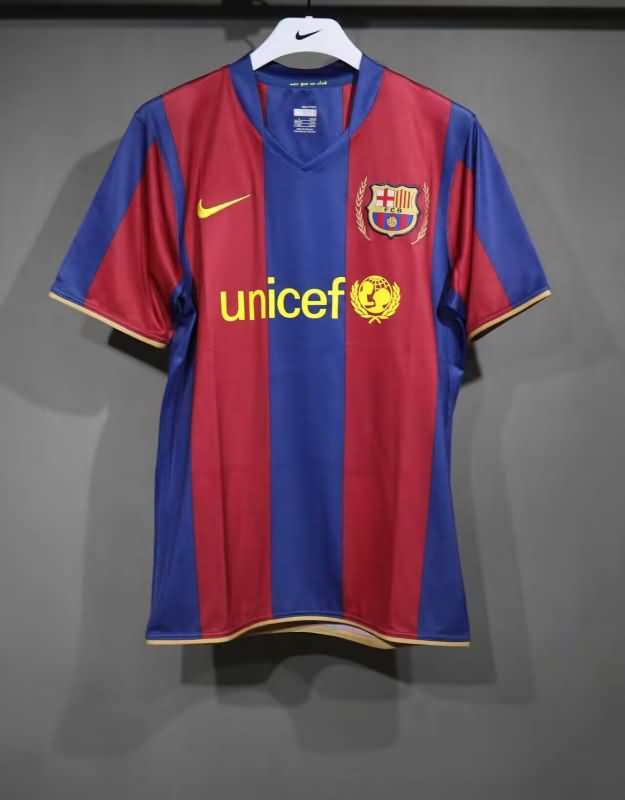 AAA Quality Barcelona 2007/08 Home Retro Soccer Jersey (Player)