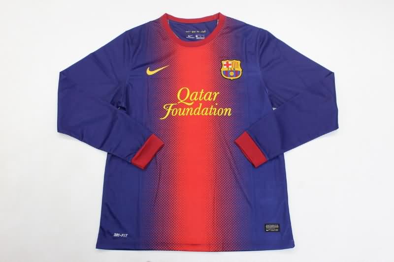 AAA Quality Barcelona 2012/13 Home Long Slevee Retro Soccer Jersey
