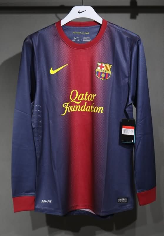 AAA Quality Barcelona 2012/13 Home Long Slevee Retro Soccer Jersey (Player)