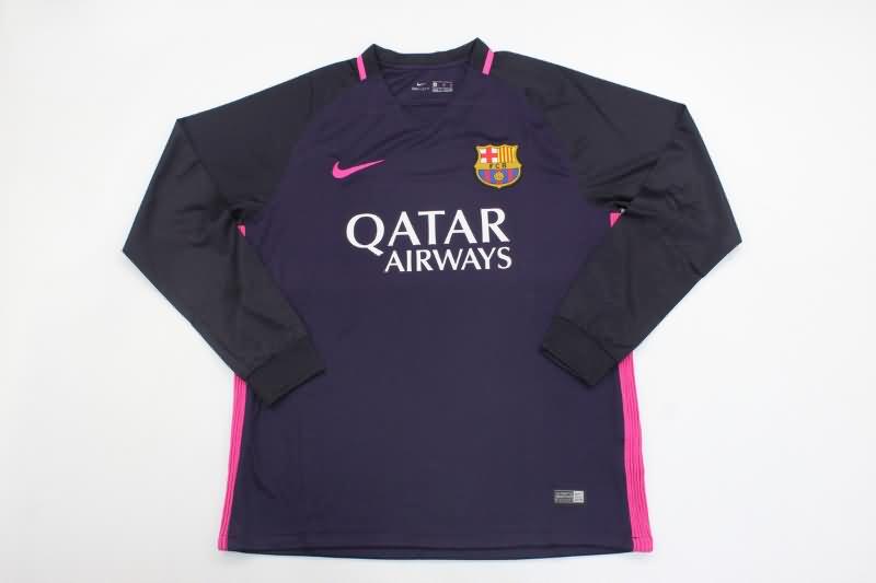 AAA Quality Barcelona 2016/17 Away Long Sleeve Retro Soccer Jersey