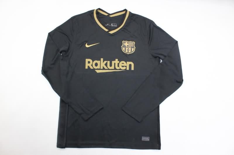 AAA Quality Barcelona 2020/21 Away Long Sleeve Retro Soccer Jersey