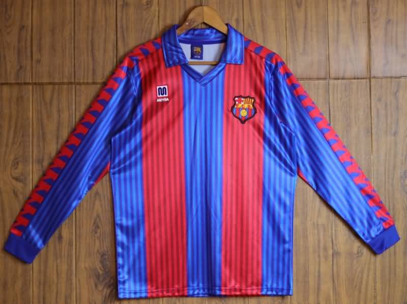 AAA Quality Barcelona 1989/92 Home Long Retro Soccer Jersey
