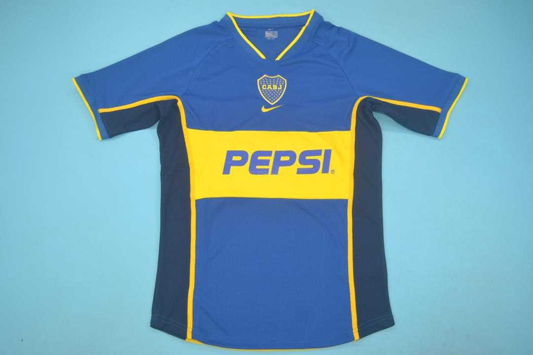 AAA Quality Boca Juniors 2002 Home Retro Soccer Jersey