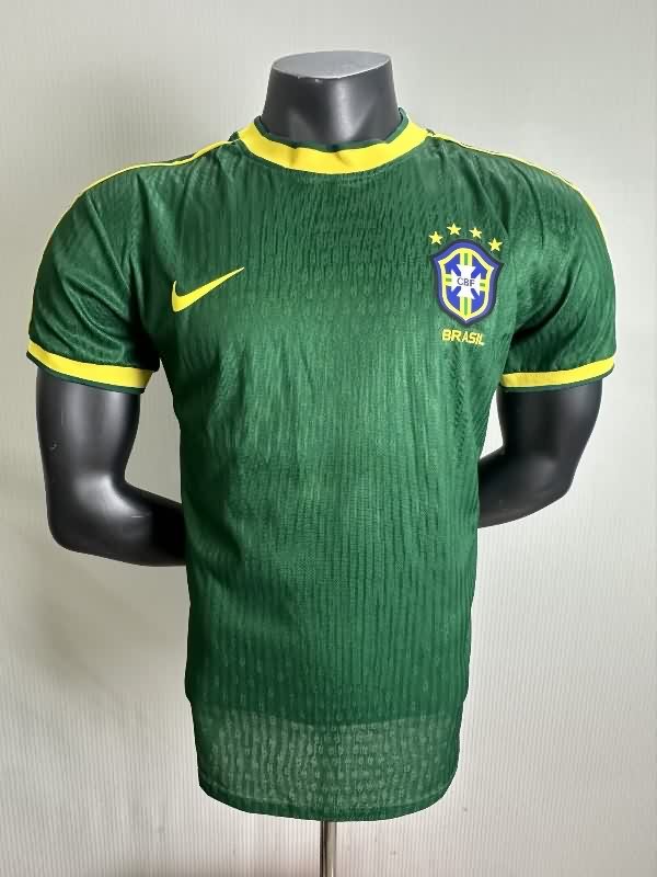 AAA Quality Brazil 1998 Green Retro Soccer Jersey (Player)