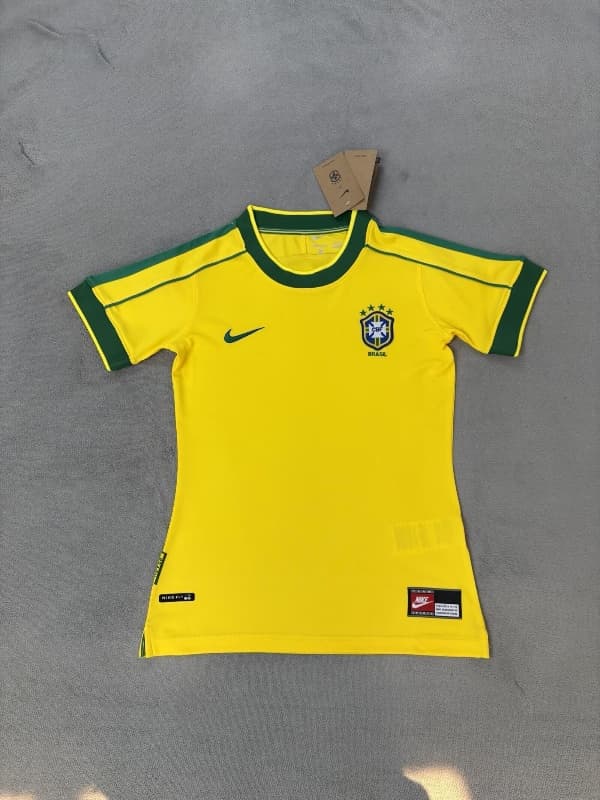 AAA Quality Brazil 1998 Home Retro Women Soccer Jersey AAA Quality Brazil 1998 Home Retro Women Soccer Jersey