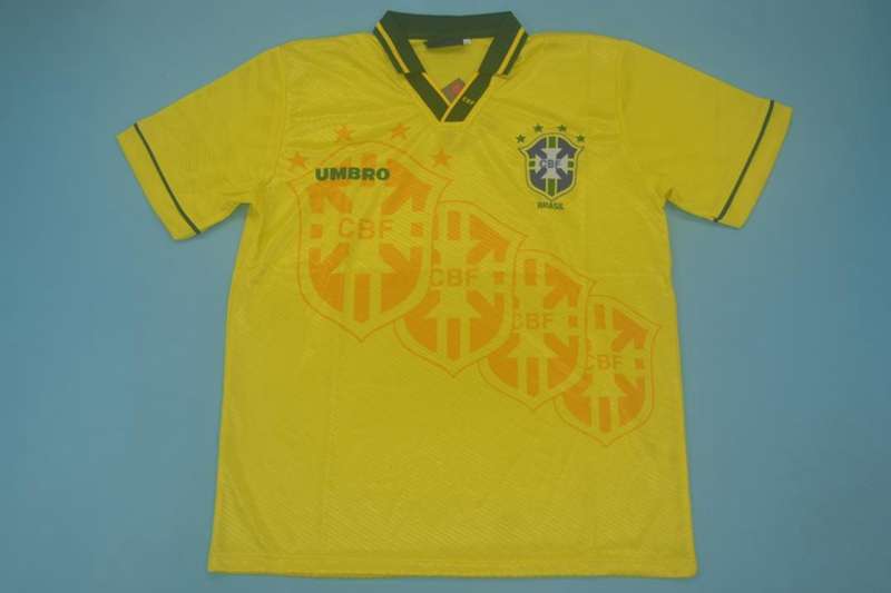 AAA Quality Brazil 1994/95 Home Retro Soccer Jersey