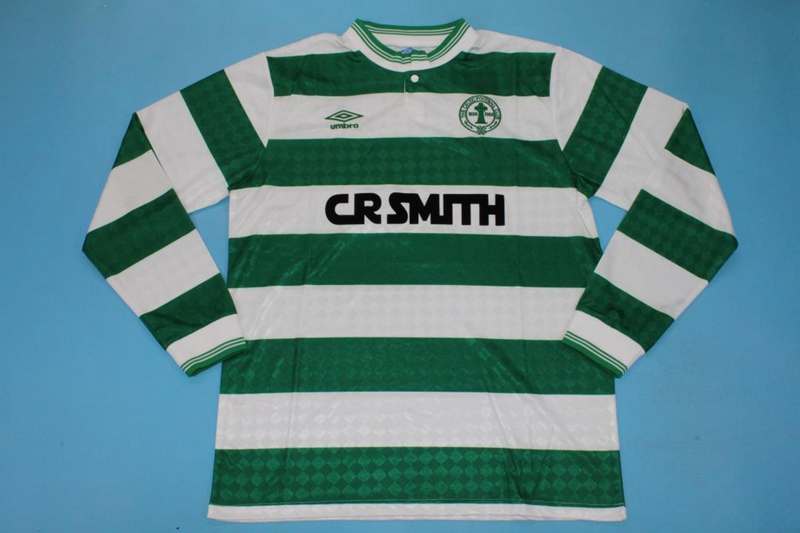 AAA Quality Celtic 1987/89 Home Long Sleeve Retro Soccer Jersey