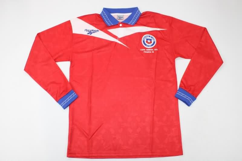 AAA Quality Chile 1998 Home Long Slevee Retro Soccer Jersey