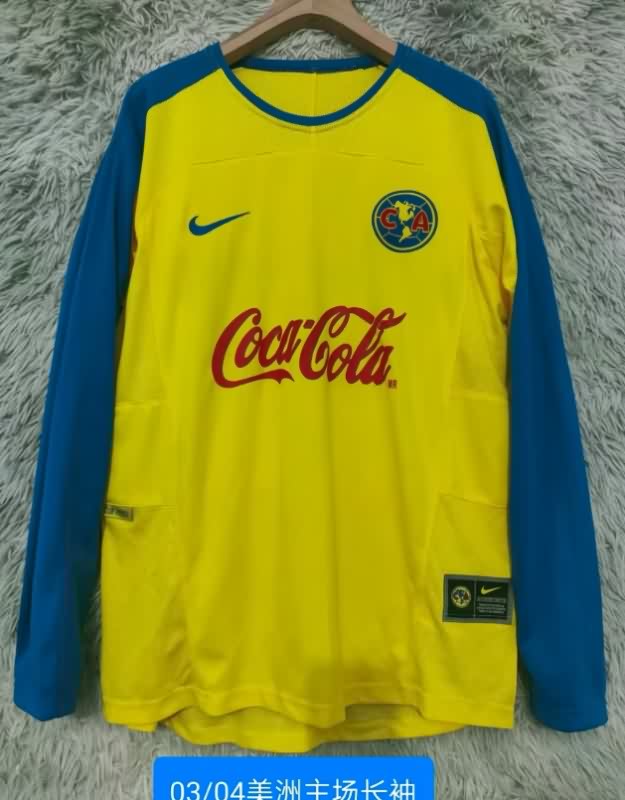 AAA Quality Club America 2003/04 Home Long Sleeve Retro Soccer Jersey