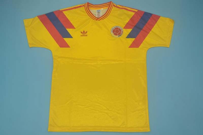 AAA Quality Colombia 1990 Home Retro Soccer Jersey