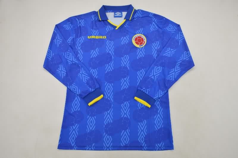 AAA Quality Colombia 1994 Away Long Sleeve Retro Soccer Jersey