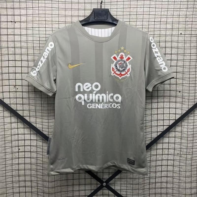 AAA Quality Corinthians 2010 Goalkeeper Grey Retro Soccer Jersey