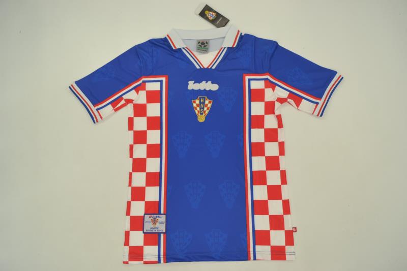 AAA Quality Croatia 1998 Away Retro Soccer Jersey