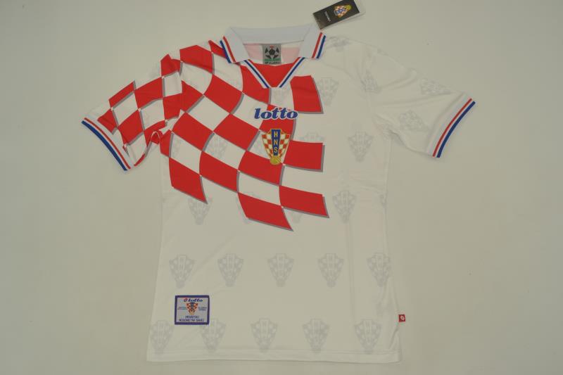 AAA Quality Croatia 1998 Home Retro Soccer Jersey