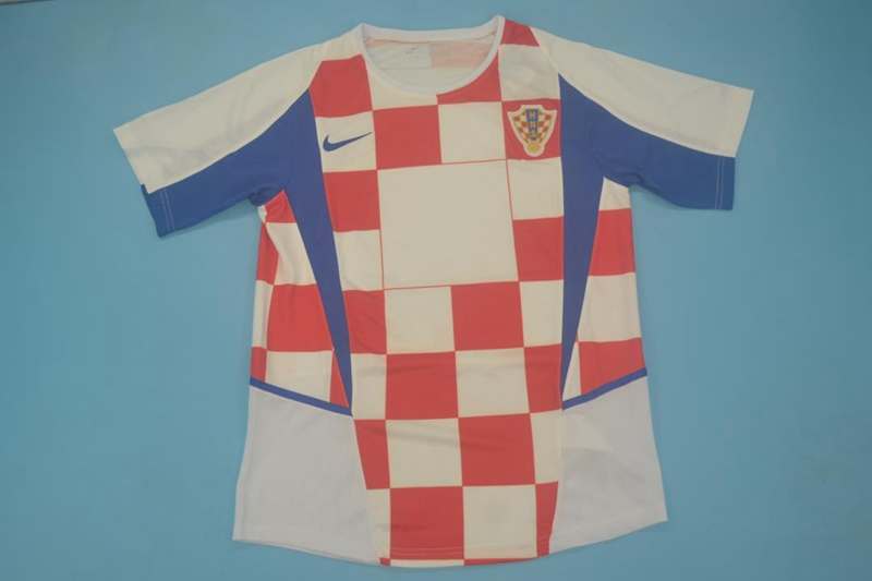 AAA Quality Croatia 2002 Home Retro Soccer Jersey