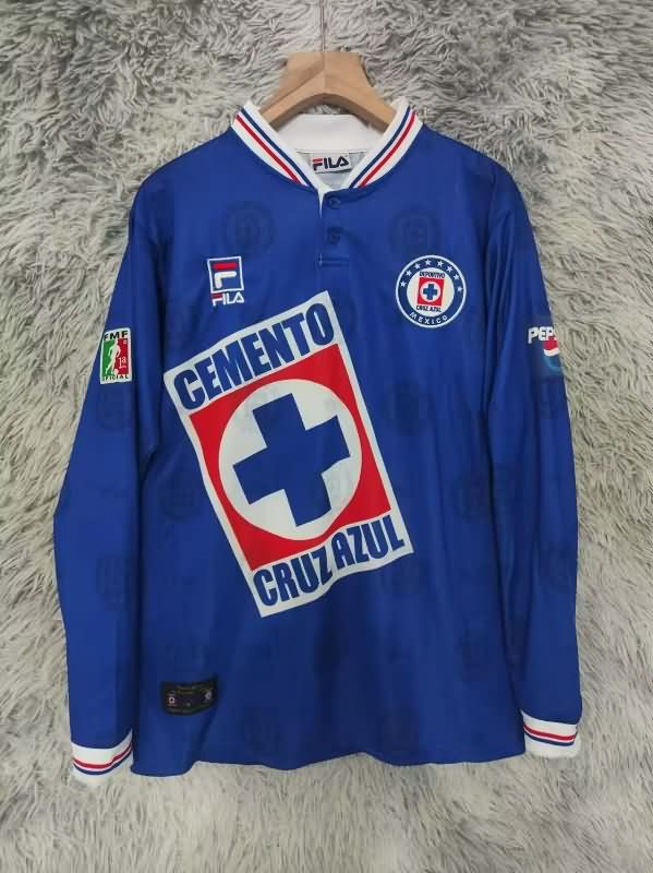 AAA Quality Cruz Azul 1997/98 Home Retro Long Sleeve Soccer Jersey