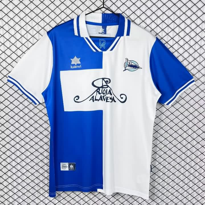 AAA Quality Deportivo Alaves 2000/01 European Home Retro Soccer Jersey