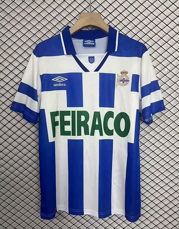 AAA Quality Deportivo La Coruna 1994/95 Home Retro Soccer Jersey