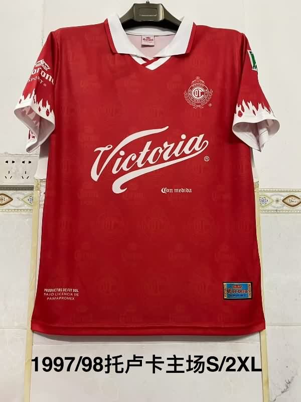 AAA Quality Deportivo Toluca 1997/98 Home Retro Soccer Jersey