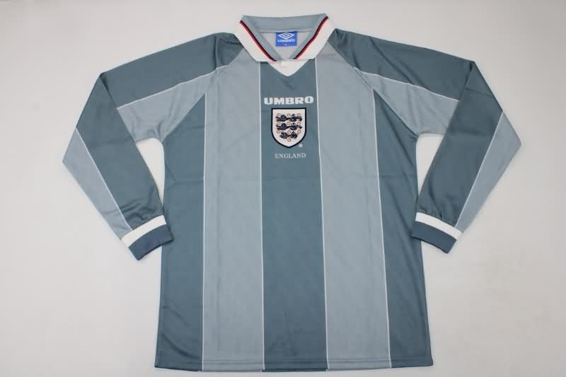 AAA Quality England 1996 Away Long Sleeve Retro Soccer Jersey