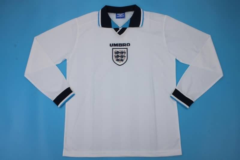 AAA Quality England 1996 Home Long Sleeve Retro Soccer Jersey