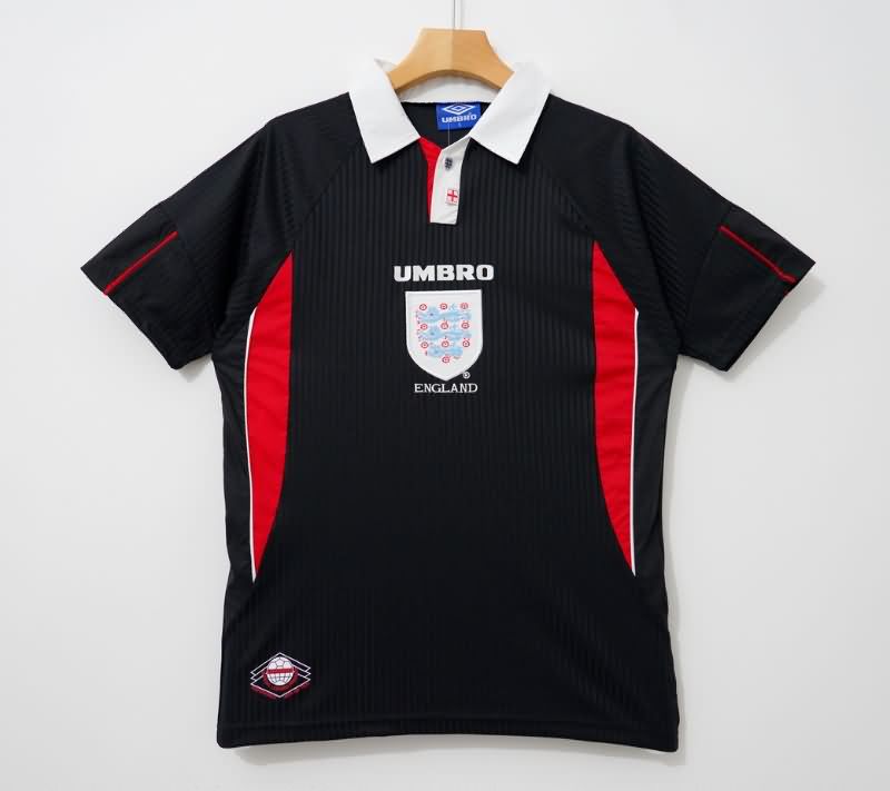 AAA Quality England 1998 Black Retro Soccer Jersey